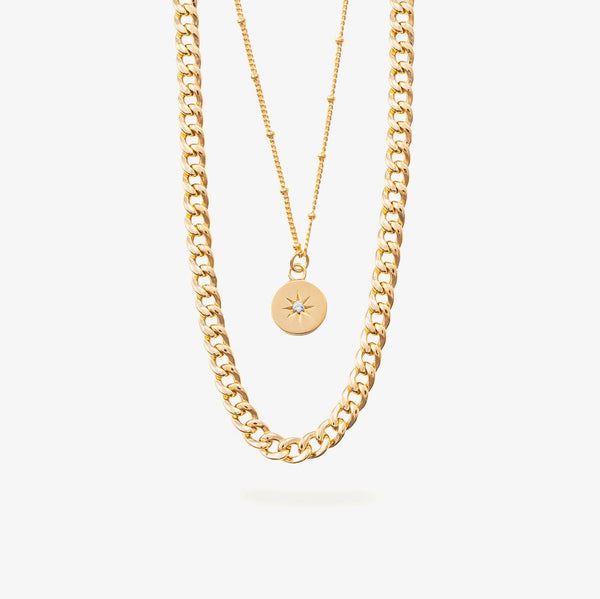 Helios Choker Set and Stilla Necklace
