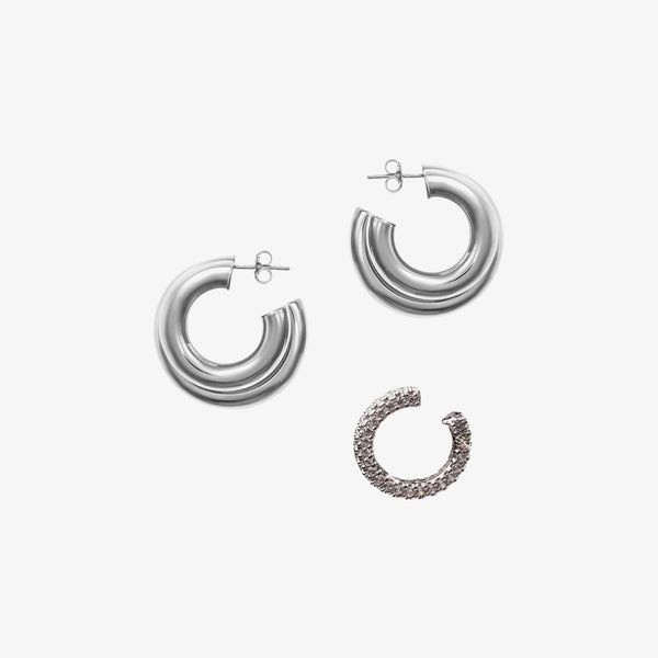 Kimè Earrings and Nova Earcuff Set