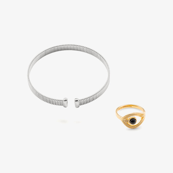 Oria bracelet set and Phoenix ring