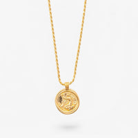 Collana Partenope Corda in argento 925 riciclato placcato oro 18k — Malira