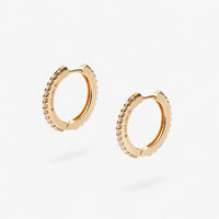 Orecchini Nova in argento 925 riciclato placcato oro 18k — Malira